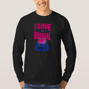 Camiseta Eu Amo Meu Aniversário do Orgulho Bi Cute Bi da Es