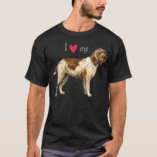 Camiseta Eu amo meu apontar Griffon Wirehaired