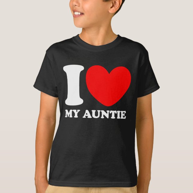 Camiseta Eu amo meu Auntie (Frente)
