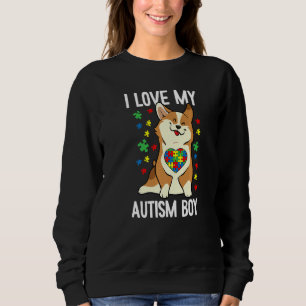 Camiseta Eu Amo Meu Autismo Menino Conscientista Cachorro C