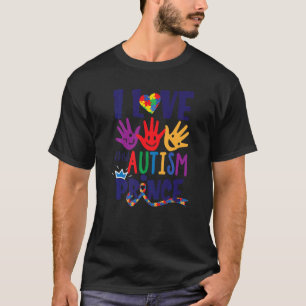 Camiseta Eu Amo Meu Autismo Príncipe Autismo Mãe