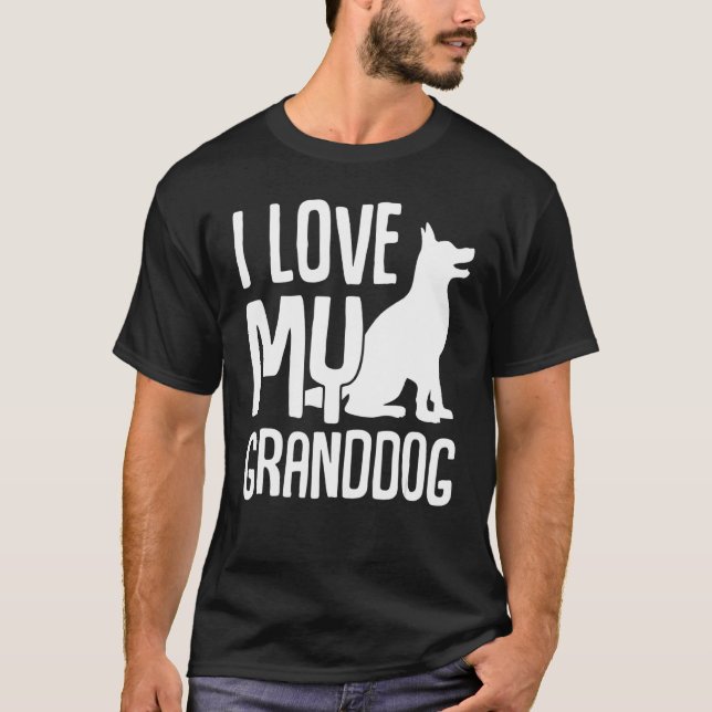 Camiseta Eu Amo Meu Avô Cachorro Avô 13 (Frente)
