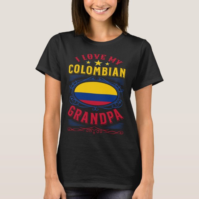 Camiseta Eu amo meu avô colombiano (Frente)