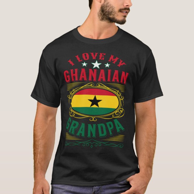 Camiseta Eu amo meu avô ganês (Frente)