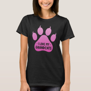 Camiseta Eu Amo Meu Avô Gato Gatos Avó Avós