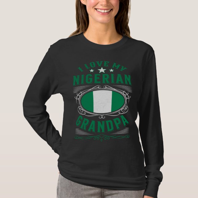 Camiseta Eu amo meu avô nigeriano (Frente)