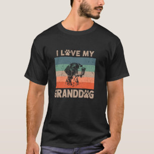 Camiseta Eu Amo Meu Avô Ponteiro Vovó Vovô Cachorro Próprio