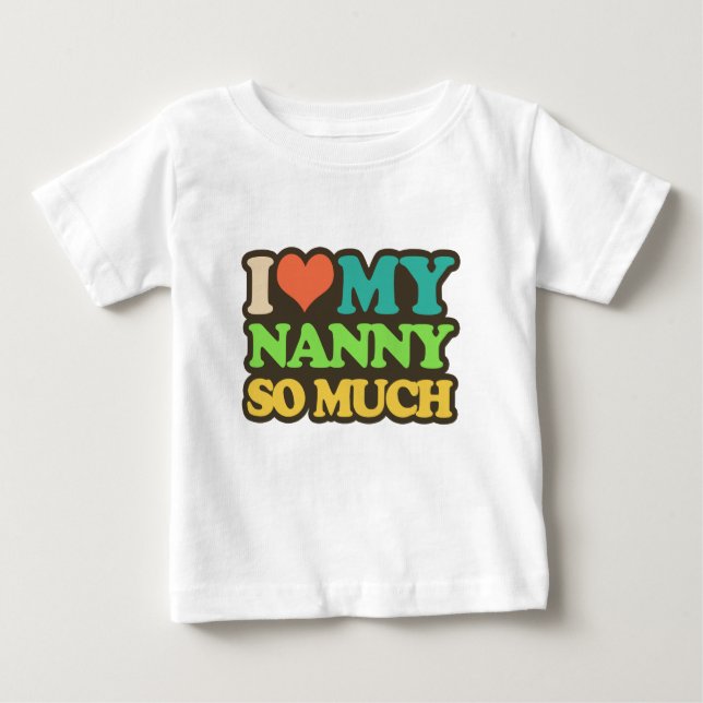 Camiseta Eu amo meu baby-sitter tanto (Frente)