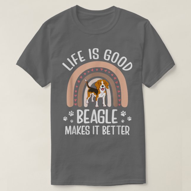 Camiseta Eu Amo Meu Beagle Cute Melhor Beagle Mamãe Já Deu  (Frente do Design)