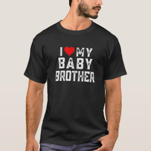 Camiseta Eu Amo Meu Bebê Irmão Família Correspondente Bebê