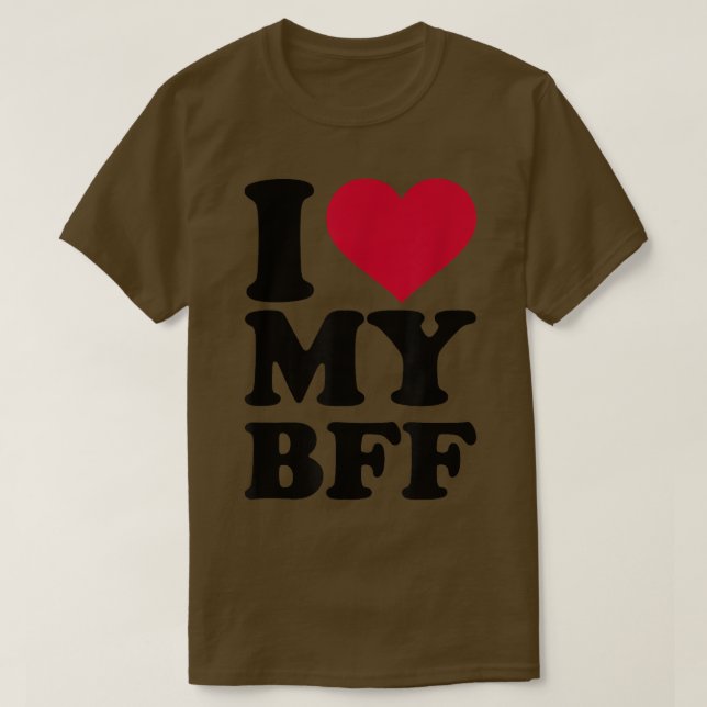 Camiseta Eu amo meu BFF (Frente do Design)