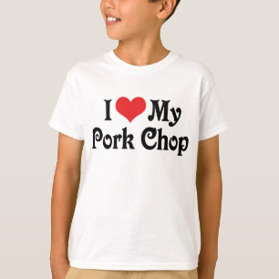 Camiseta Eu Amo Meu Bife de Porco