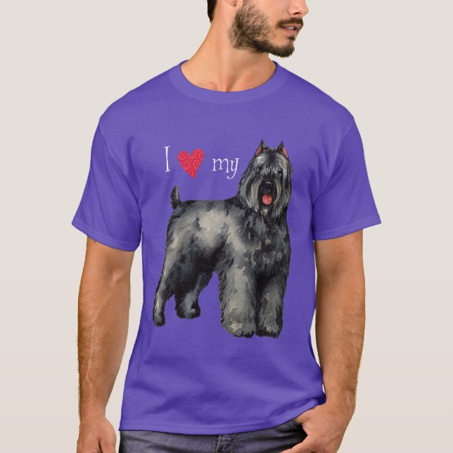 Camiseta Eu amo meu Bouvier (Frente)
