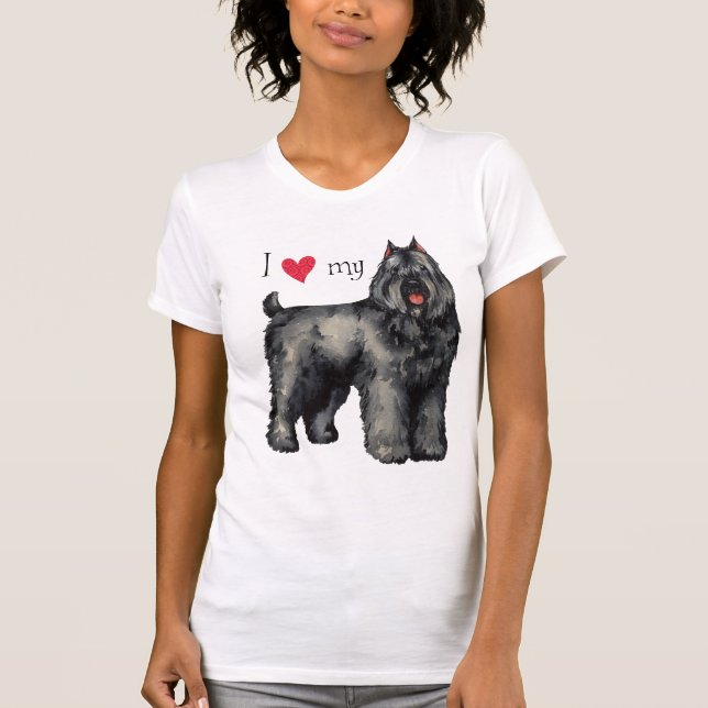 Camiseta Eu amo meu Bouvier (Frente)