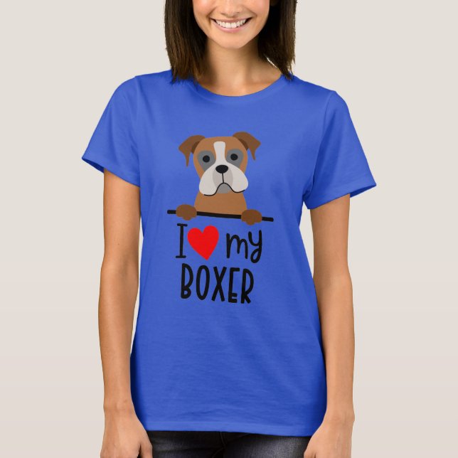 Camiseta Eu Amo Meu Boxer (Frente)