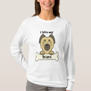 Camiseta Eu amo meu Briard