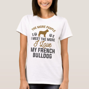 Camiseta Eu Amo Meu Buldogue Francês