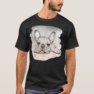 Camiseta Eu Amo Meu Bulldog Francês, Bonita Mãe De Cachorro