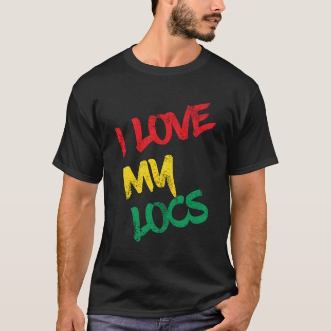 Camiseta Eu Amo Meu Cabelo Natural Locais (Frente)