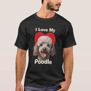 Camiseta Eu Amo Meu Cachorrinho Poodle