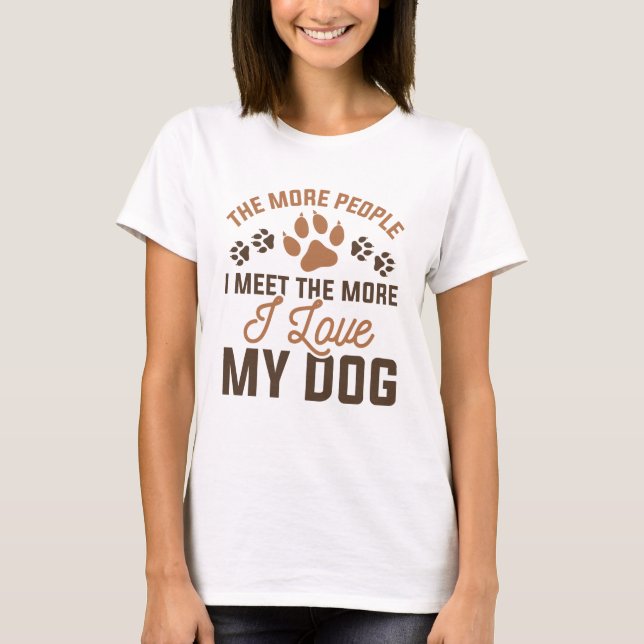 Camiseta Eu Amo Meu Cachorro (Frente)