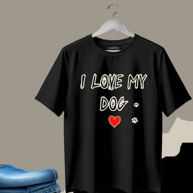 Camiseta Eu amo meu cachorro (Criador carregado)