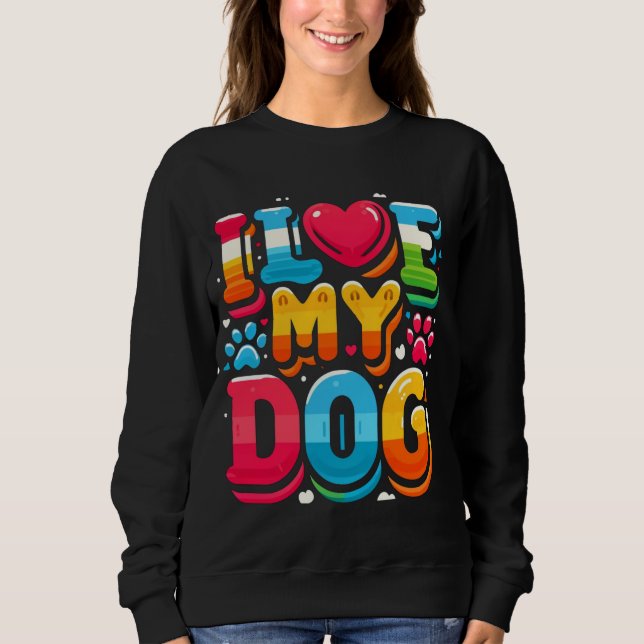 Camiseta Eu Amo Meu Cachorro (Frente)