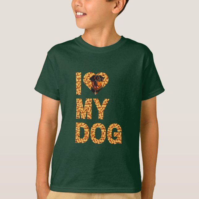 Camiseta eu amo meu cachorro (Frente)