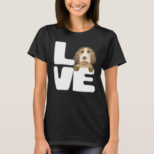Camiseta Eu Amo Meu Cachorro Basset Griffon Vendeen