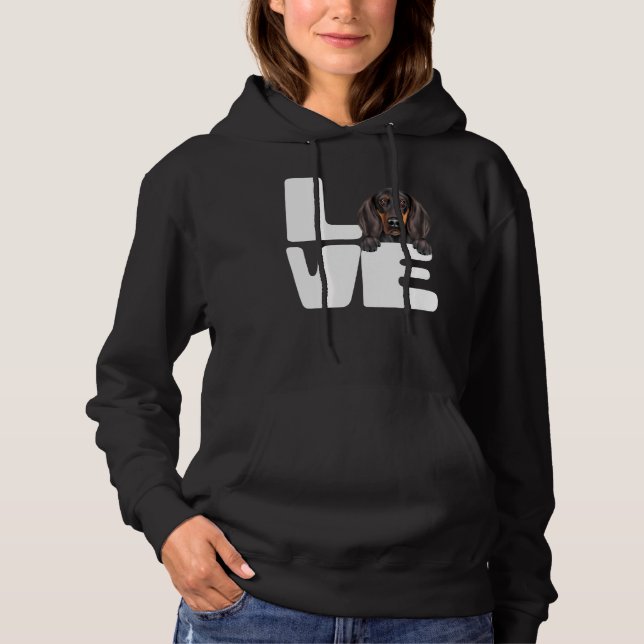 Camiseta Eu Amo Meu Cachorro Black And Tan Coonhound (Frente)