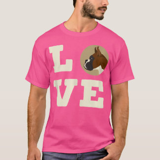 Camiseta Eu Amo Meu Cachorro Bonito Para Lover