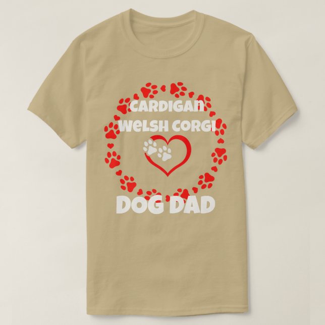 Camiseta Eu Amo Meu Cachorro Cardigan Welsh Corgi Breed88 (Frente do Design)