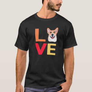 Camiseta Eu Amo Meu Cachorro Corgi -Diversão Com Animais Pr