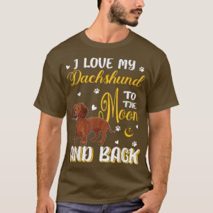 Camiseta Eu Amo Meu Cachorro Dachshund Cute Dachshund Propr