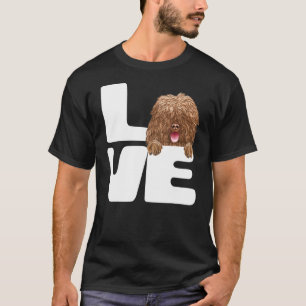 Camiseta Eu Amo Meu Cachorro De Água Espanhol