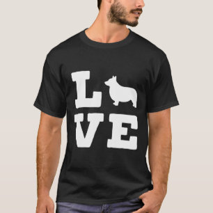 Camiseta Eu Amo Meu Cachorro De Corgi
