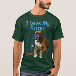 Camiseta Eu Amo Meu Cachorro De Emergência Legal Adotado