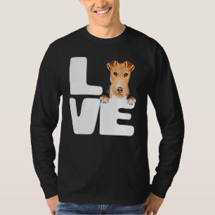 Camiseta Eu Amo Meu Cachorro De Fox Terrier