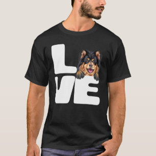 Camiseta Eu Amo Meu Cachorro De Lapfund Finlandês