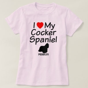 Camiseta Eu Amo Meu Cachorro De Panela De Cocker