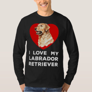 Camiseta Eu Amo Meu Cachorro De Retriever Labrador