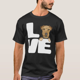 Camiseta Eu Amo Meu Cachorro De Terrier Lakeland