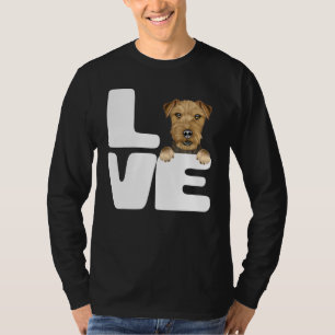 Camiseta Eu Amo Meu Cachorro De Terrier Lakeland