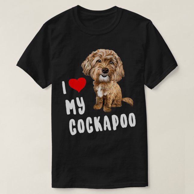 Camiseta Eu Amo Meu Cachorro Design Perfeito Engraçado Cach (Frente do Design)