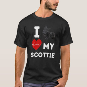 Camiseta Eu Amo Meu Cachorro Escocês Terrier Animal Pet