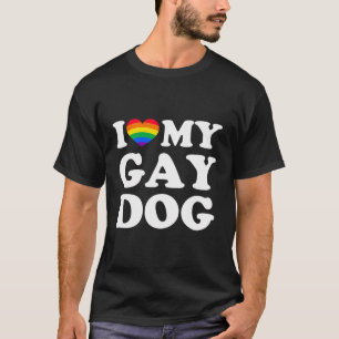 Camiseta Eu Amo Meu Cachorro Gay