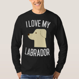 Camiseta Eu Amo Meu Cachorro Labrador