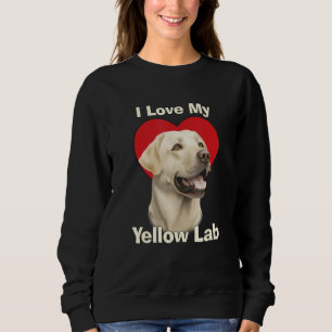Camiseta Eu Amo Meu Cachorro Labrador Retriever Amarelo