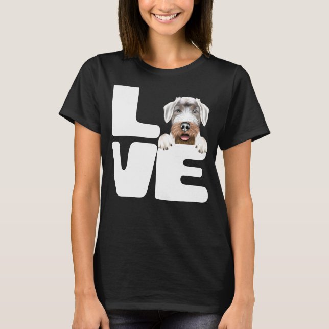 Camiseta Eu Amo Meu Cachorro Sealyham Terrier (Frente)
