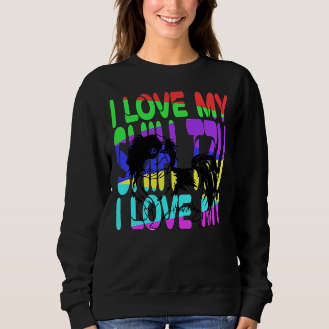 Camiseta Eu Amo Meu Cachorro Shihtzu (Frente)